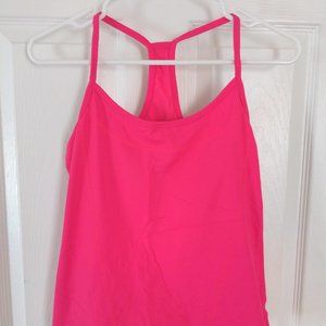 Racerback Exercise Tank with Shelf Bra